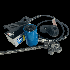 Bushing Press Kit w/ 30ton hollow cylinder, air/hydraulic foot pump, press plates, coil rods (6', 4', 2') and HD nuts (4)