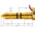 Welding Adapter, Miller, AA-40GB, 60 Series, 70 Series, 8VS, 12VS, 8RC, 12RC, 22A, MM210, MM251, MM300, MM350, MM Pulsar, MM135, MM175, R115 (2 Pin switch)